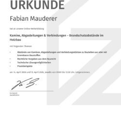 Kamine, Abgasleitungen & Verbindungen – Brandschutzabstände im Holzbau