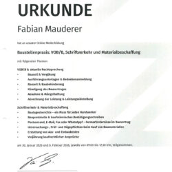 Baustellenpraxis: VOB/B, Schriftverkehr und Materialbeschaffung